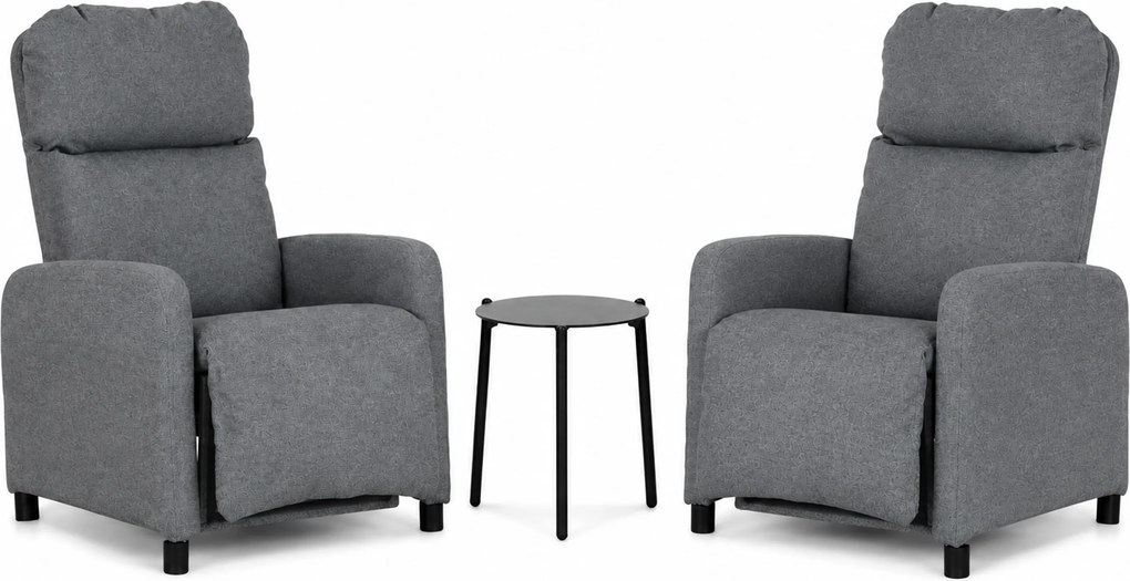 Tuinset 2 personen Outdoor textiel Grijs Lifestyle Garden Furniture Real/Pacific