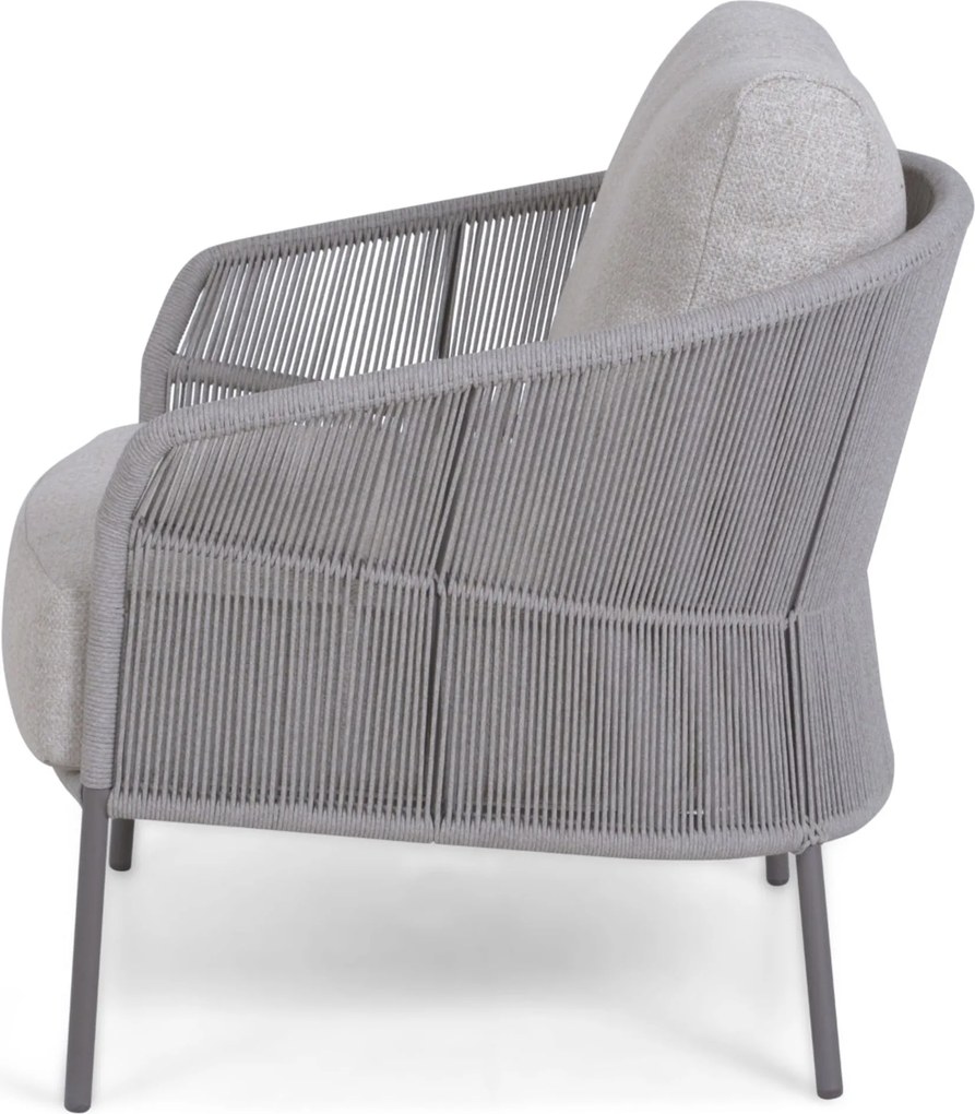 4 Seasons Outdoor Seasons Florence Living Chair CARAMEL Aluminium/rope Taupe