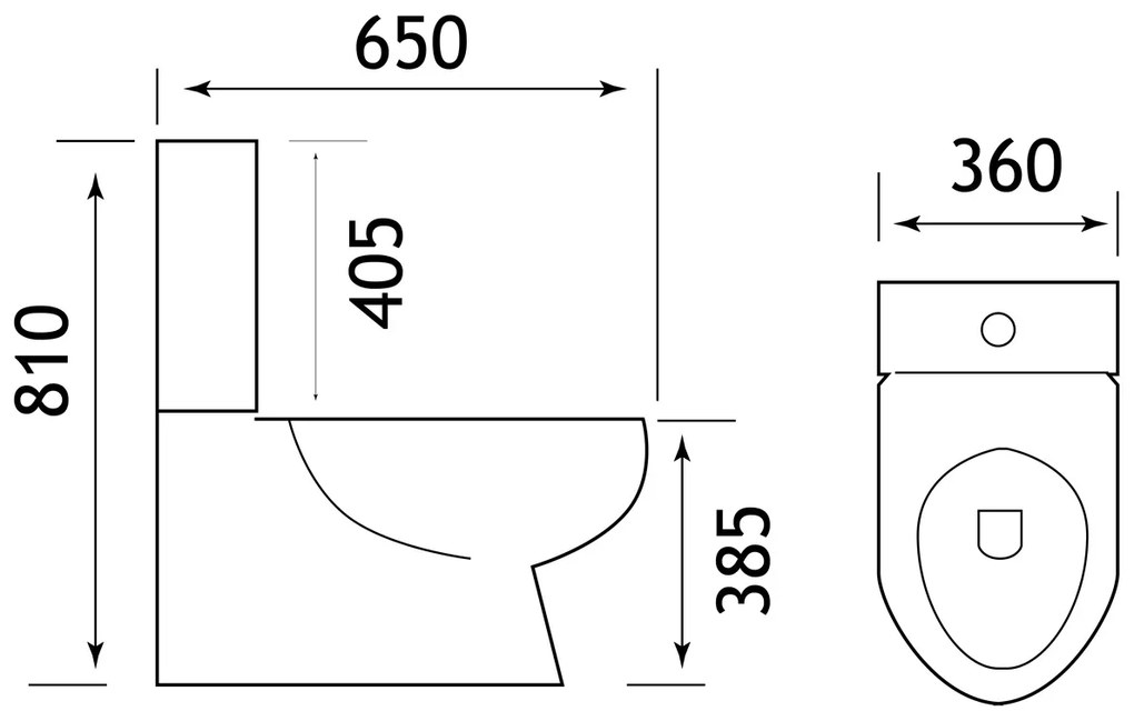Eastbrook Crowthorne toiletpot wit glans