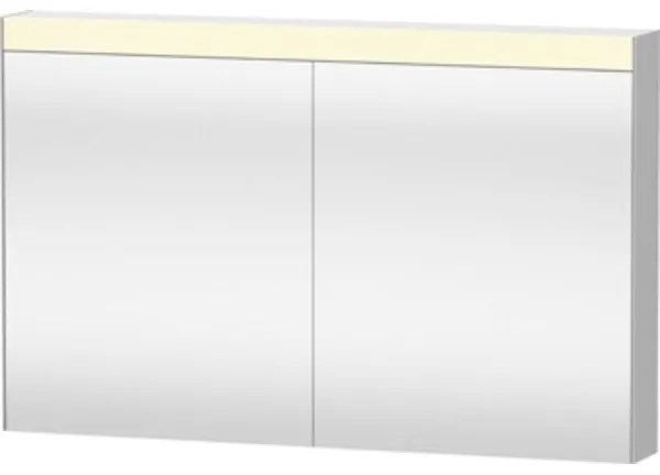 Duravit Best spiegelkast met LED verlichting en wastafelverlichting m. 2 deuren 121x76x14.8cm m. schakelaar-stopcontact module LM7843000000