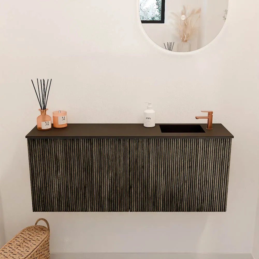 Mondiaz Joya 100cm toiletmeubel shadow met wastafel faye rechts 1 kraangat urban