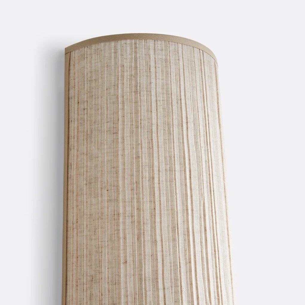 Wandlamp in geplooid linnen, Jakoma