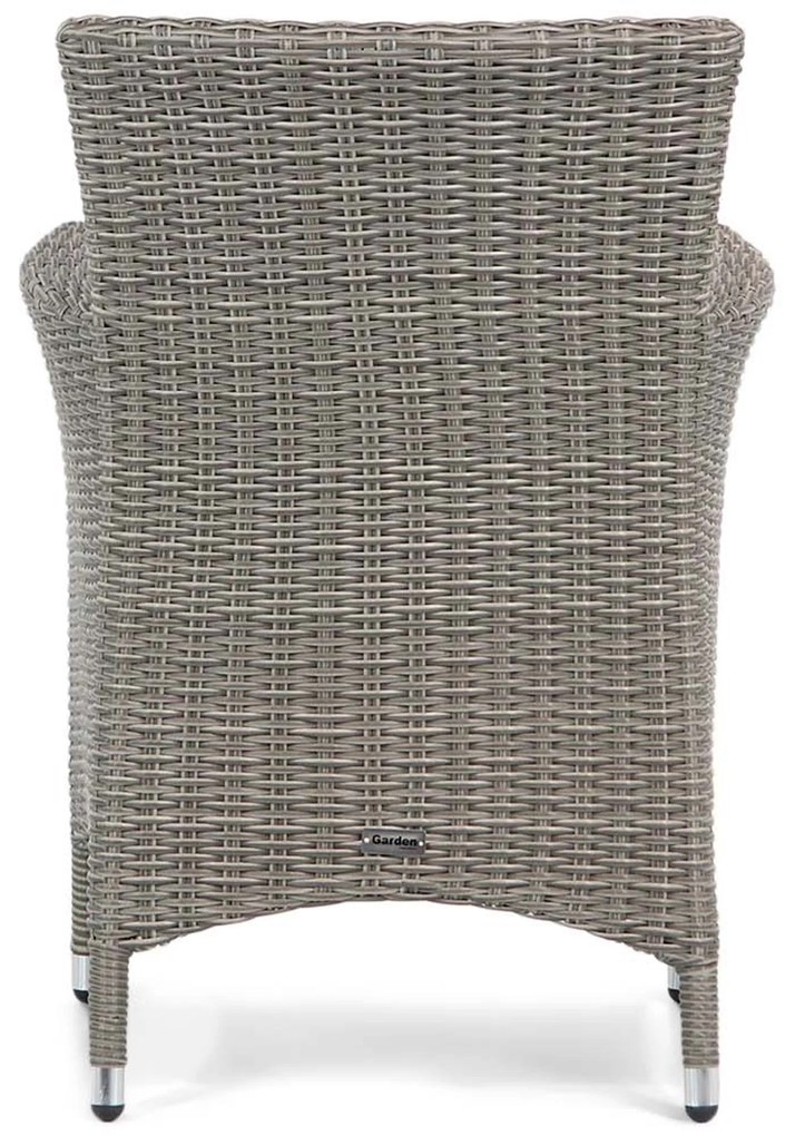 Tuinset 6 personen 220 cm Wicker Grijs Garden Collections Dublin/Zaga