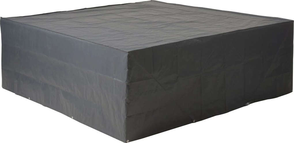 Nature hoes loungeset - H70x250x250cm - 100g/m2 - grafietkleur - met koord