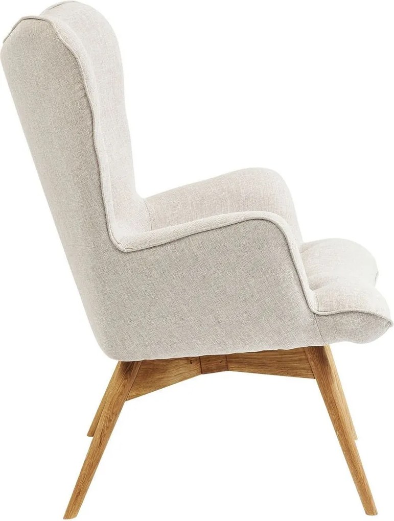Oorfauteuil Retro Design Naturel