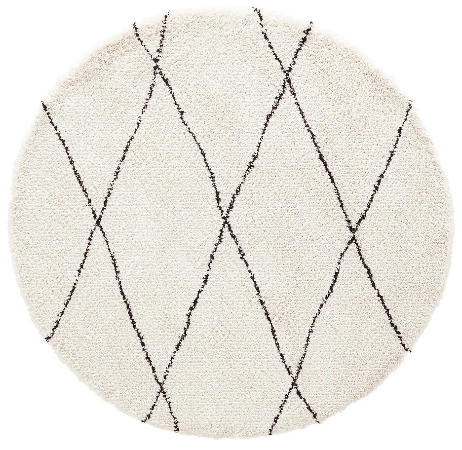 Rond vloerkleed in berber stijl, Fatouh
