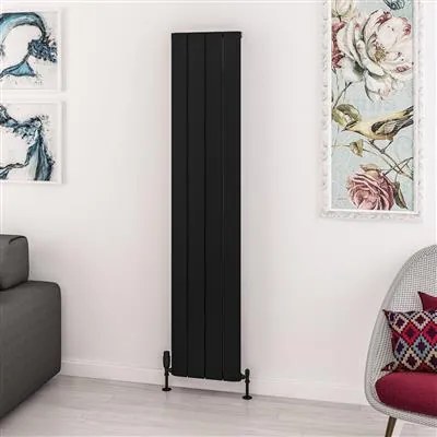 Eastbrook Withington radiator 35x180cm aluminium 1076W zwart mat