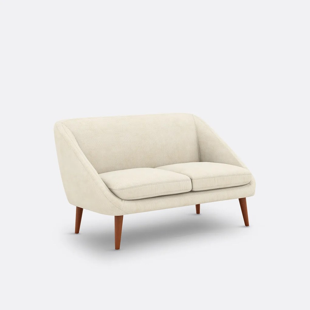 Bank in geribd fluweel 2-zit, Séméon