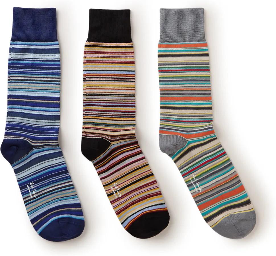 Paul Smith Multistripe sokken in 3-pack