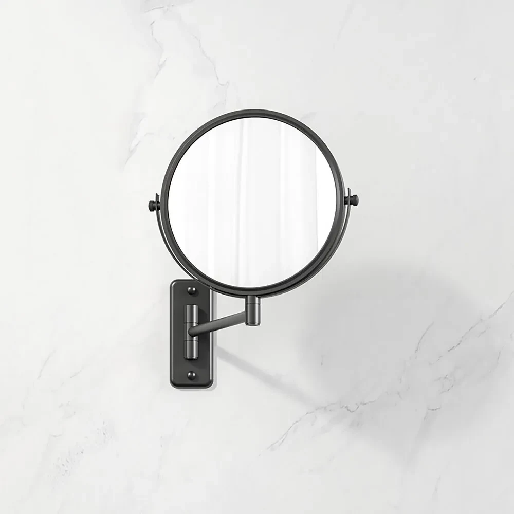 Geesa Mirror scheerspiegel 1 arm 3x vergrotend zwart