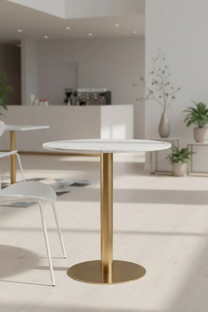 Tafel Firro Rond 70cm Goud