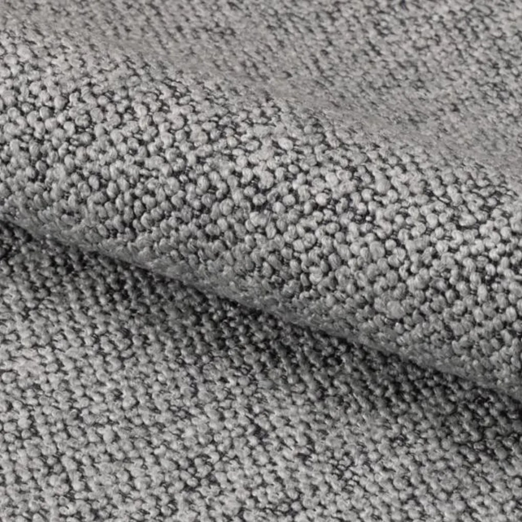 Eetkamerstoel Met Houten Poten Grijs Boucle