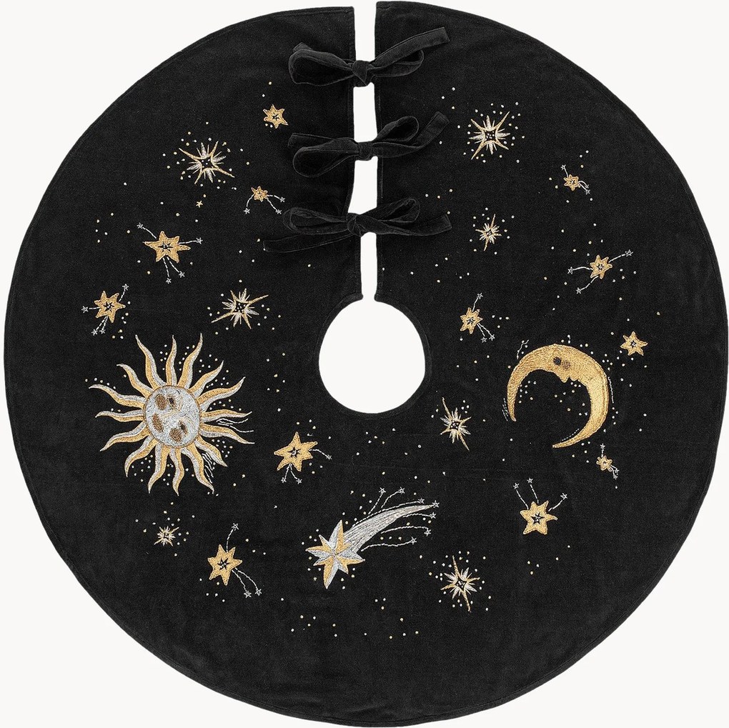 Handgemaakt kerstboomkleed Celestial