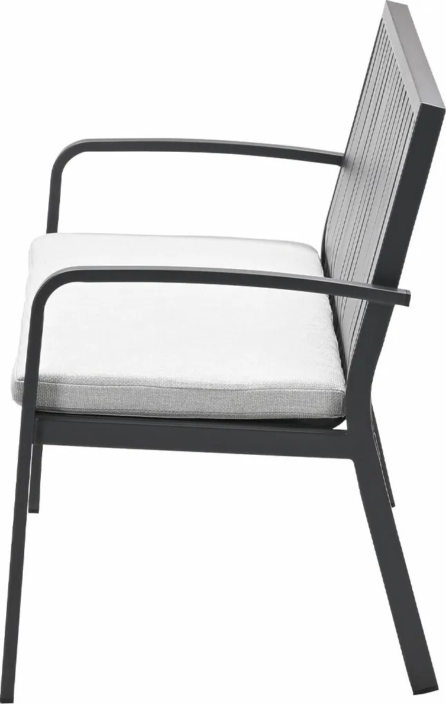 Garden Impressions Neapolis tuinbank 150 cm - donker grijs