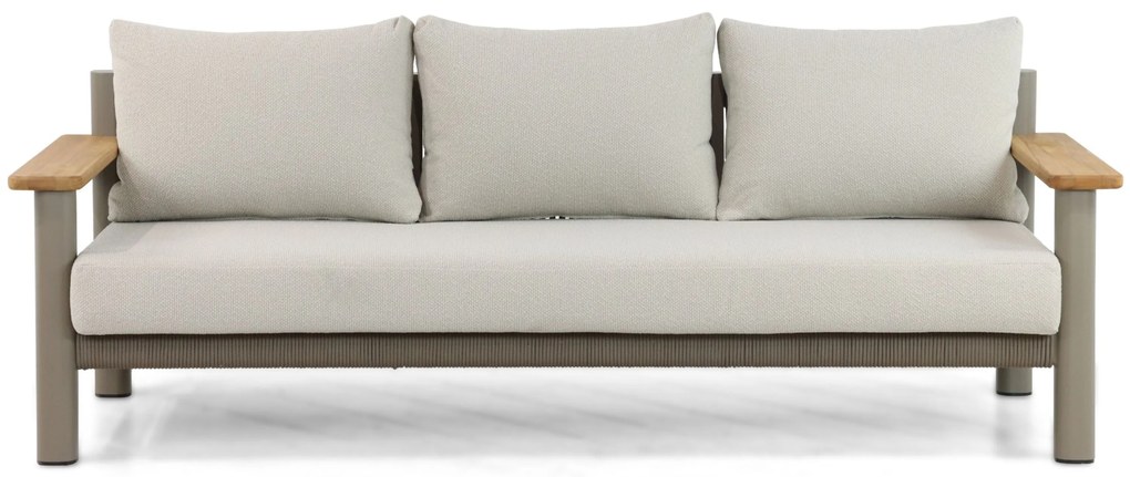 Stoel en Bank Loungeset 5 personen Aluminium/Rope Taupe  Santika Furniture Santika