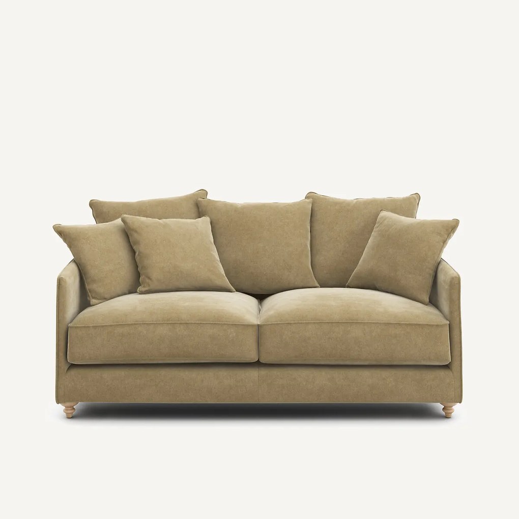 Compacte slaapbank in stonewashed fluweel, Lazare