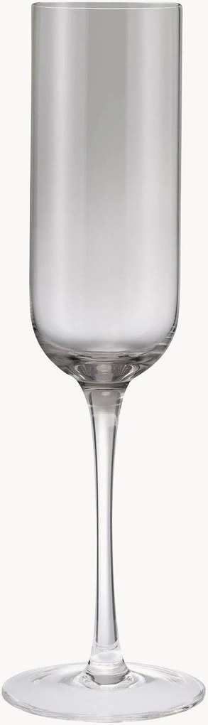 Mondgeblazen champagneglazen Fuumi, 4-delig