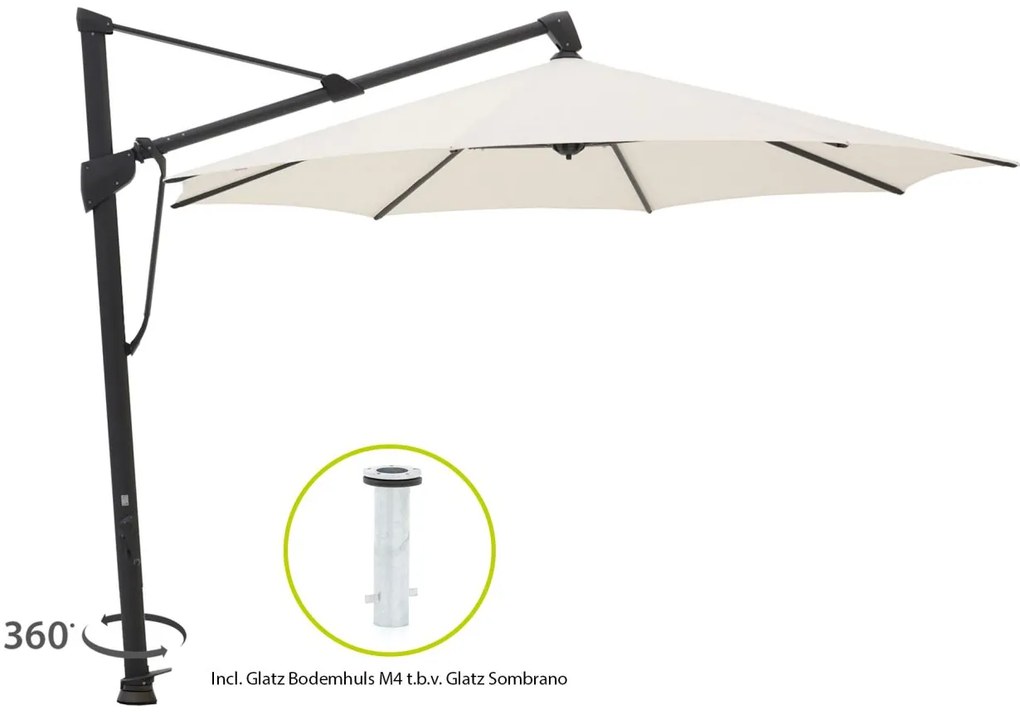Glatz Sombrano S+ Easy zweefparasol ø 400cm