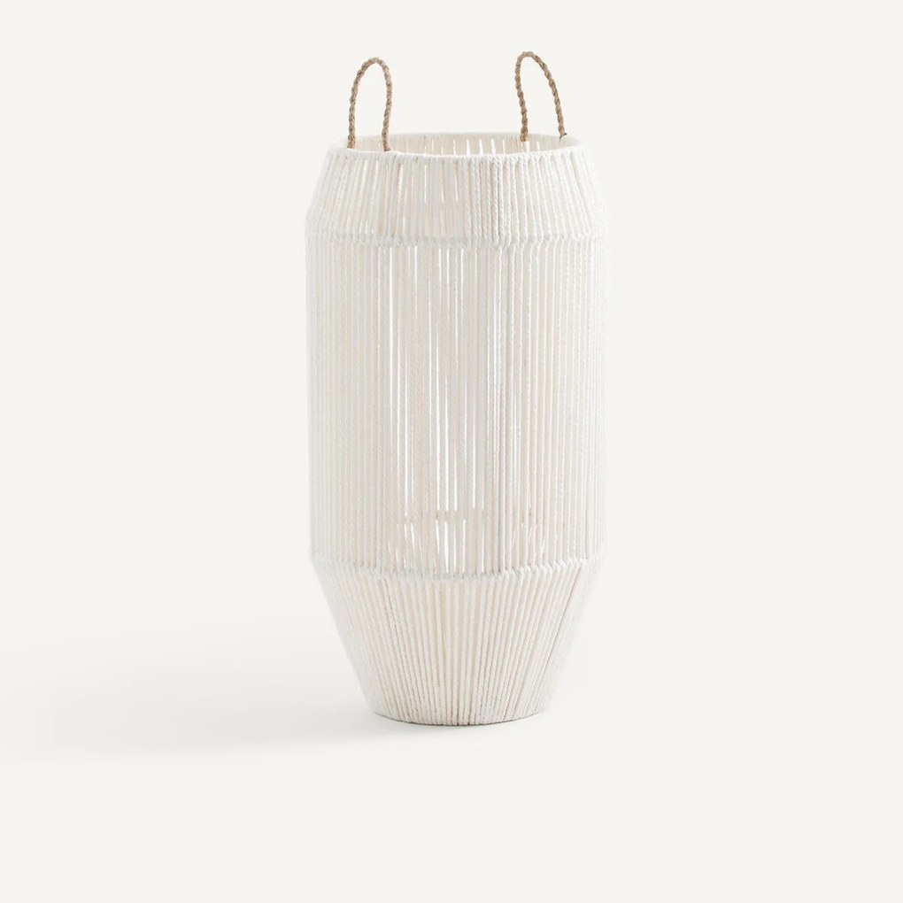 Ronde handgeweven katoenen mand, hoog model, FOLO