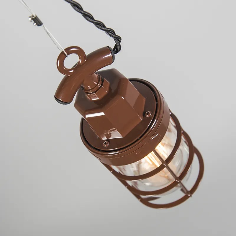 Hanglamp Port bruin