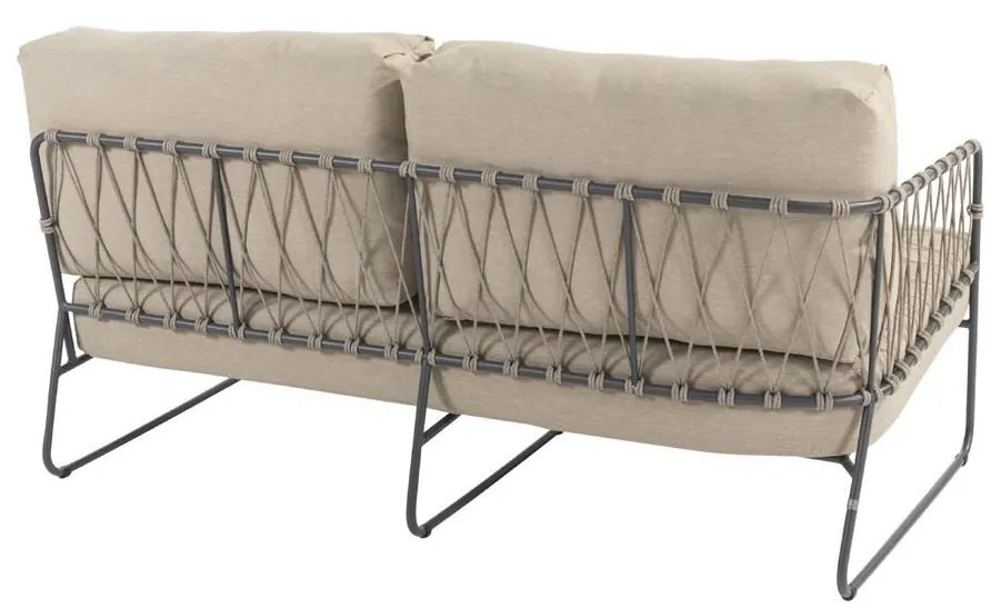 Taste by 4 Seasons Prego hoek loungebank antraciet-taupe * Sale *      taupe weerbestendig