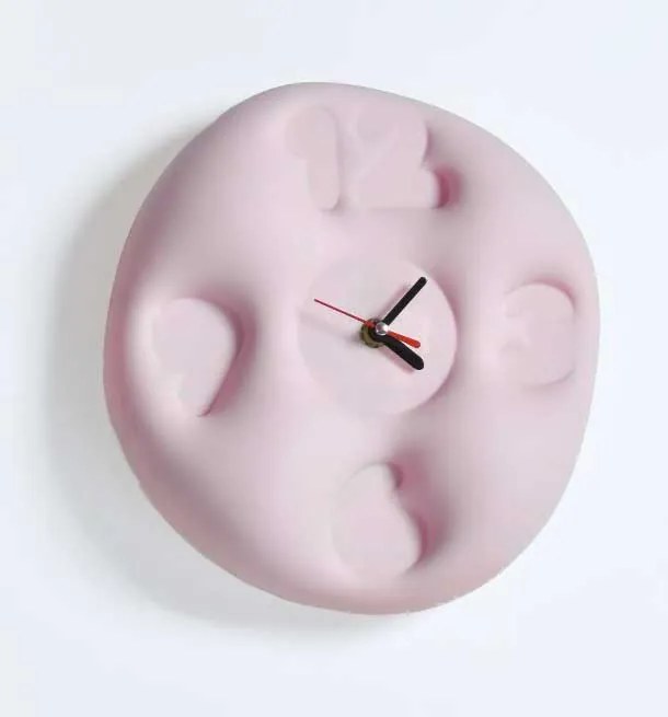 Teun Zwets - Bubble Clock Roze