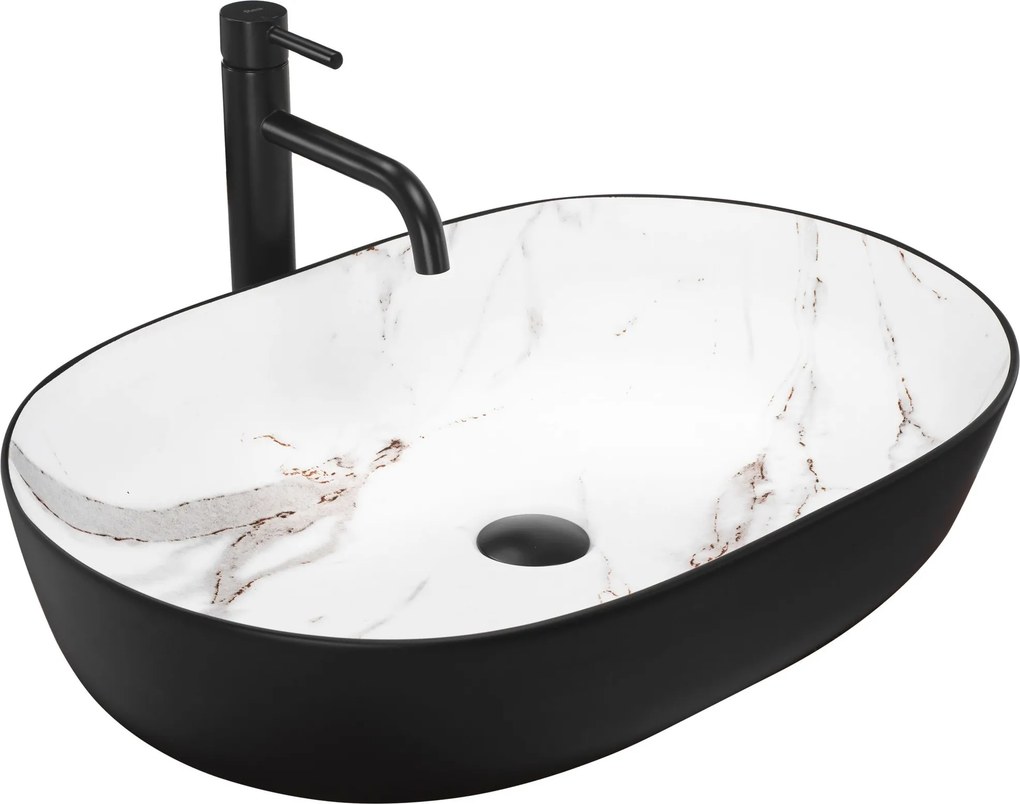 Opzetwastafel Rea CLEO 61 Black Aiax Mat