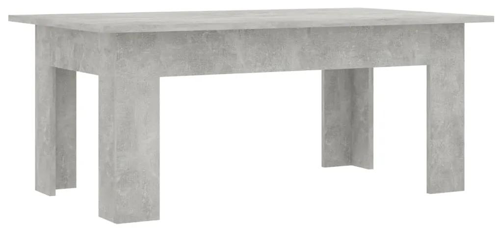 vidaXL Salontafel 100x60x42 cm bewerkt hout betongrijs