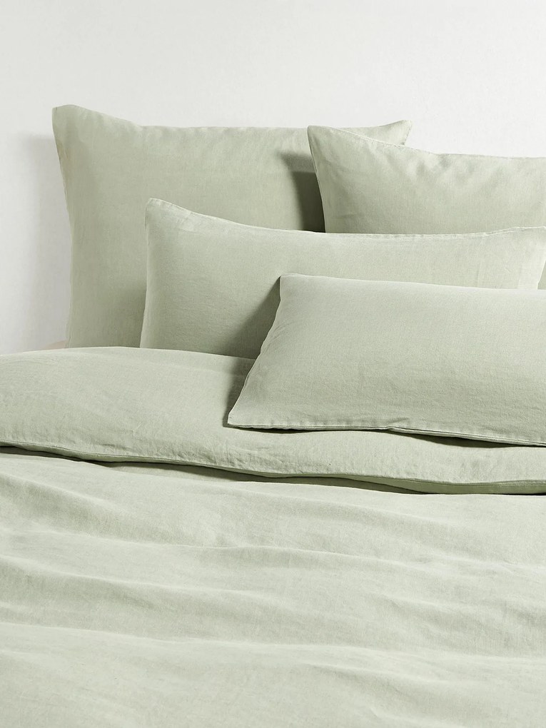 Gewassen linnen dekbedovertrek Airy