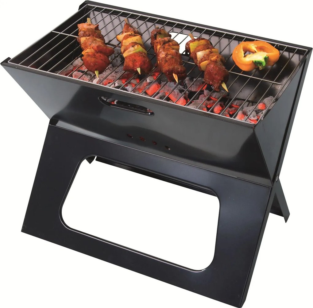 Practo Garden draagbare BBQ Gelakt staal - Vuurkorven en BBQ - 30x49x40cm