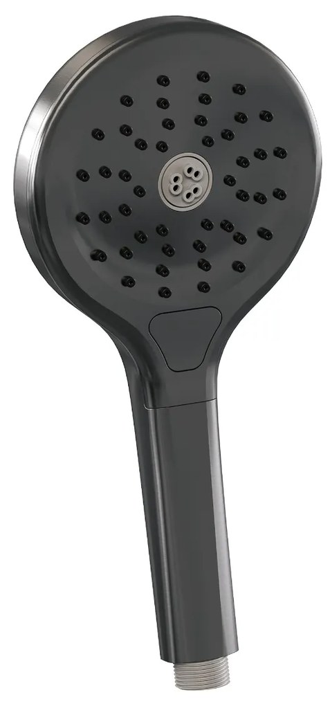 Brauer Gunmetal Edition complete inbouw regendouche met 3 standen handdouche, plafondarm, glijstang en hoofddouche 20cm set 47 gunmetal geborsteld PVD