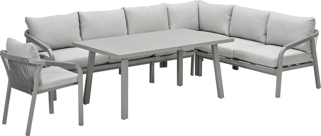Garden Impressions Tarera lounge dining set 6-delig incl stoel - taupe