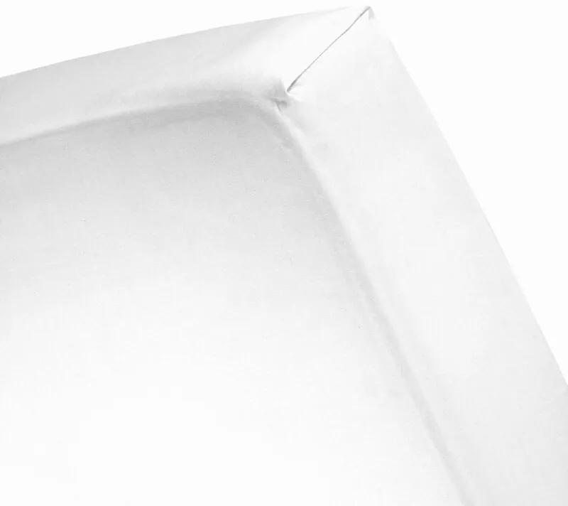 Molton hoeslaken (tot 25 cm) - 80/90x200 cm - White