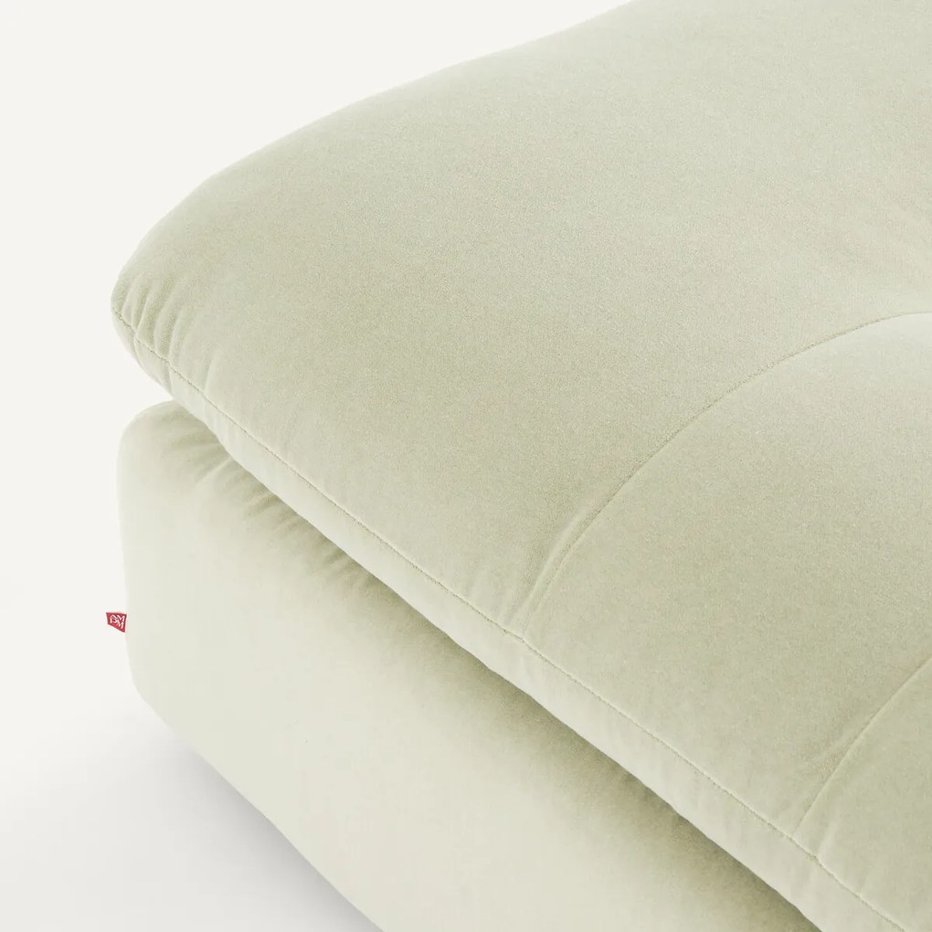 Modulaire voetensteun in stonewashed fluweel, GIULIANO