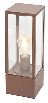 Industriële staande buitenlamp roestbruin 40 cm IP44 - Charlois