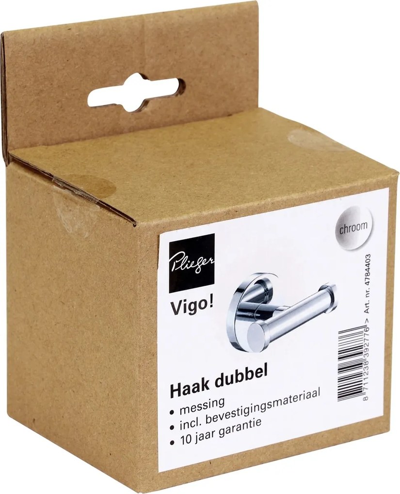 Plieger Vigo handdoekhaak dubbel chroom