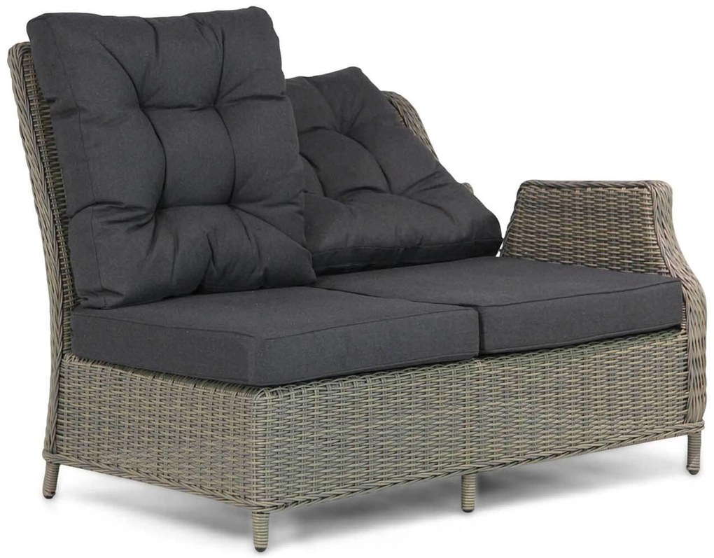 Hoek loungeset 5 personen Wicker Taupe Garden Collections Chicago