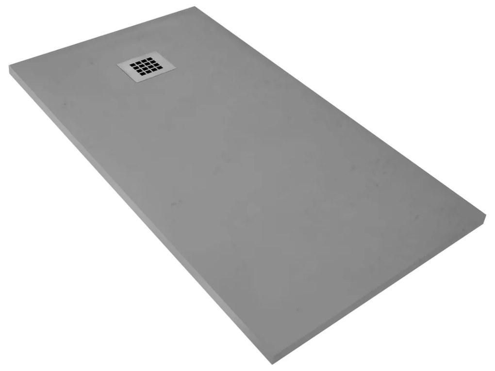 SaniGoods Slate composiet douchebak mat grijs 120x80cm anti-slip