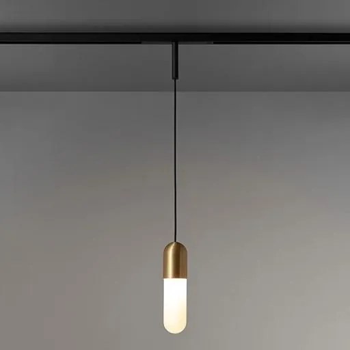 Modular Lighting - Railverlichting Pista Placebo Geanodiseerd brons Metaal