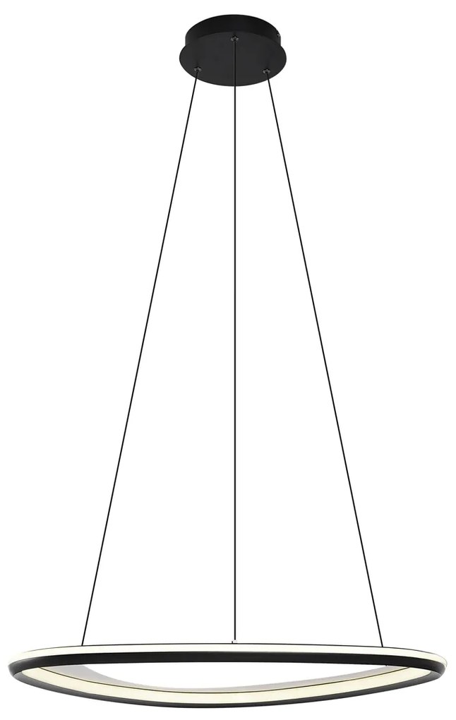 LED Design hanglamp zwart 3-staps dimbaar - Organico Design Binnenverlichting Lamp