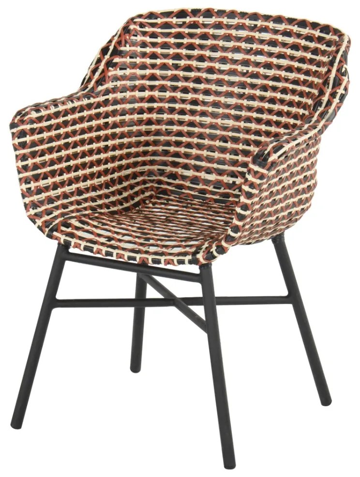 Hartman Delphine dining stoel black - coral