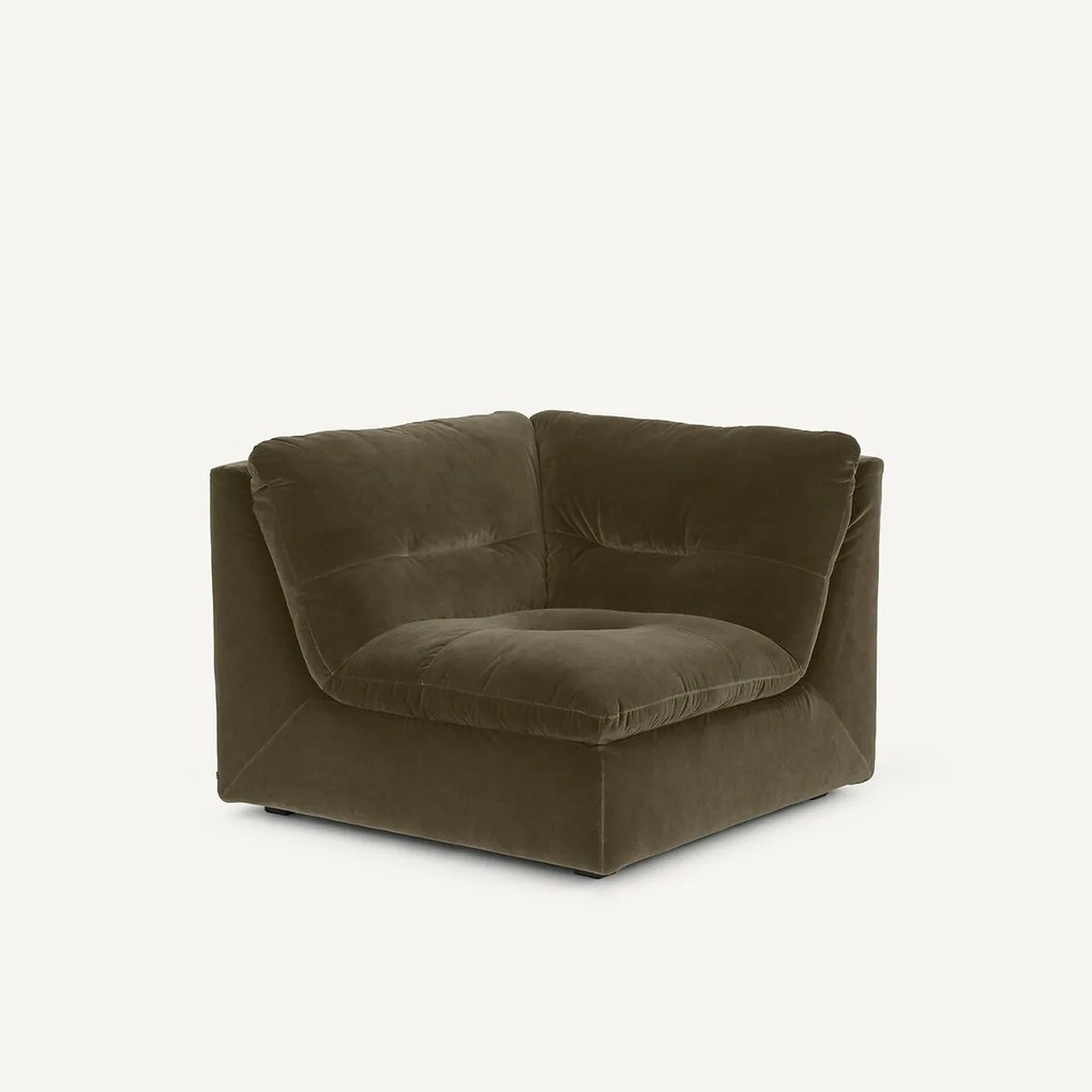 Modulaire 90° hoek in fluweel, GIULIANO