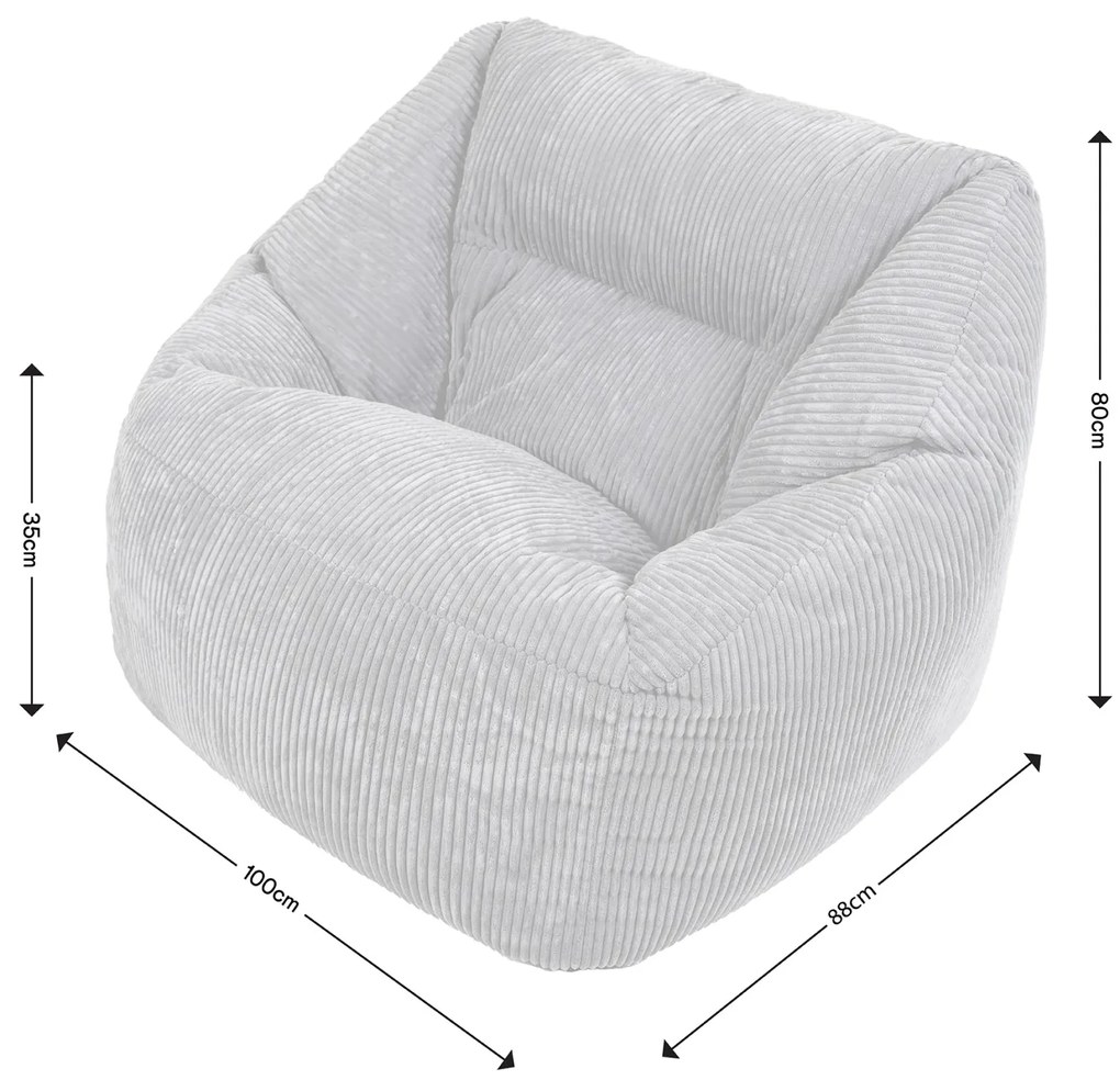 Cloudy Zitzak Stoel met Armleuning - Beige