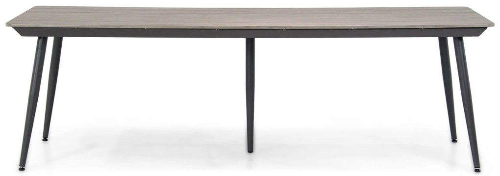 Tuinset 6 personen 240 cm Kunststof Grijs Hartman Sophie