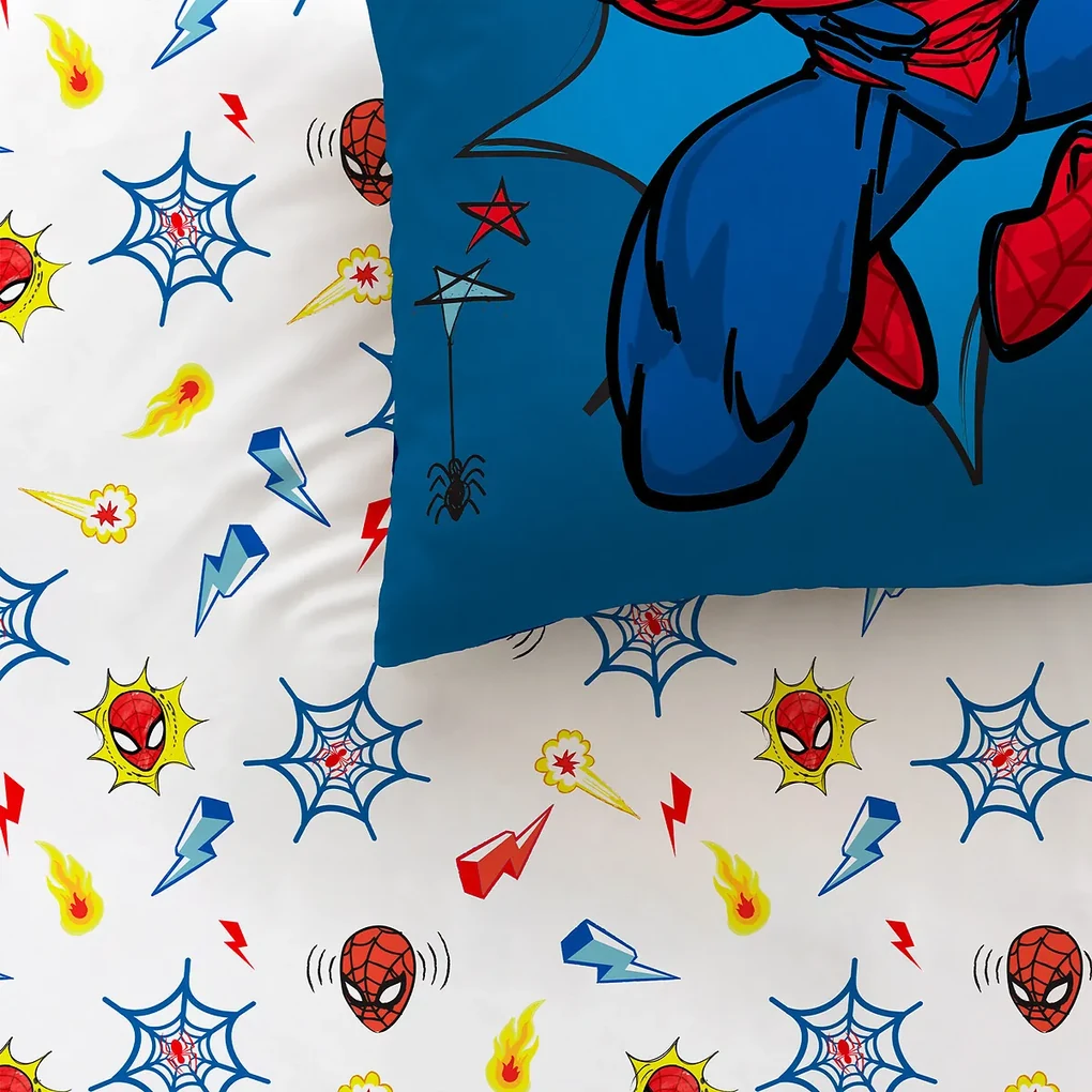 Bedset voor kinderen, katoen, vierkant kussensloop