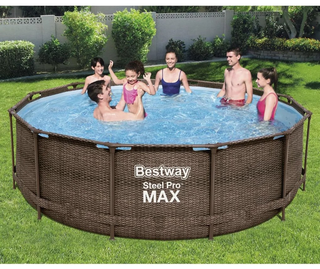Bestway Steel Pro MAX Zwembadset Deluxe Series rond 366x100 cm