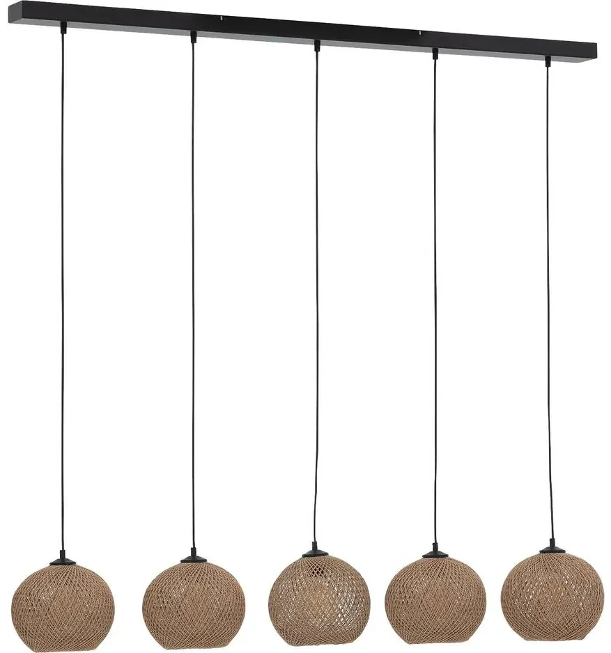 Goossens Hanglamp Noanne, Hanglamp met 5 lichtpunten