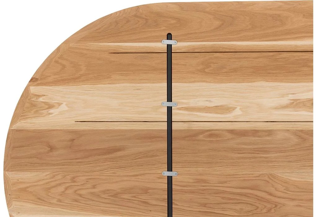 Goossens Excellent Eettafel Uniek, Semi rond 200 x 100 cm