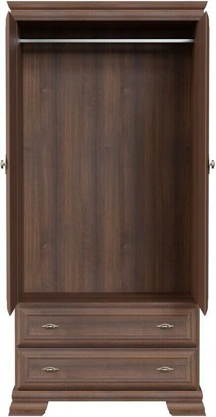Kledingkast Salmeru 103, Samoa King Moer, 193x88x49cm, 59 kg, Kledingkast deuren: Met scharnieren