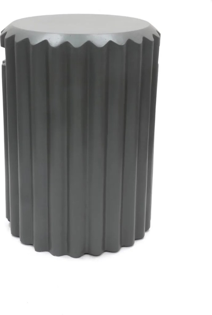 Happy Cocooning Enclosure Rib Bijzettafel - Smokey Anthracite - Composiet